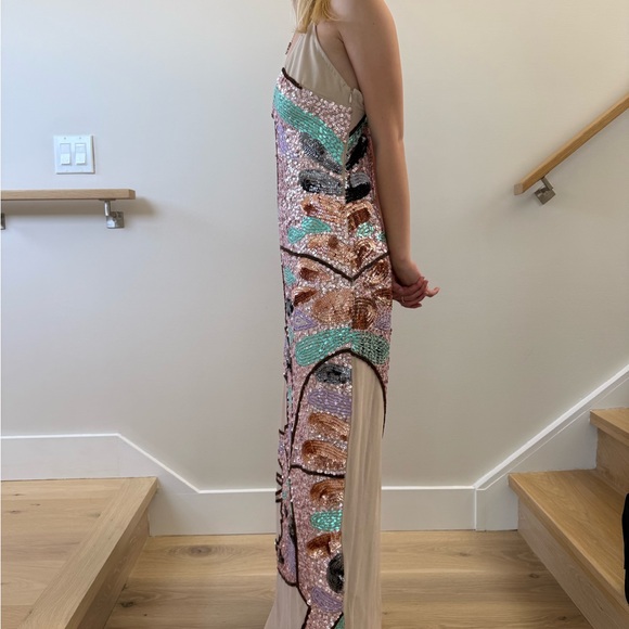 Nasty Gal White Cream One Shoulder Maxi Sundress - Picture 3 of 4